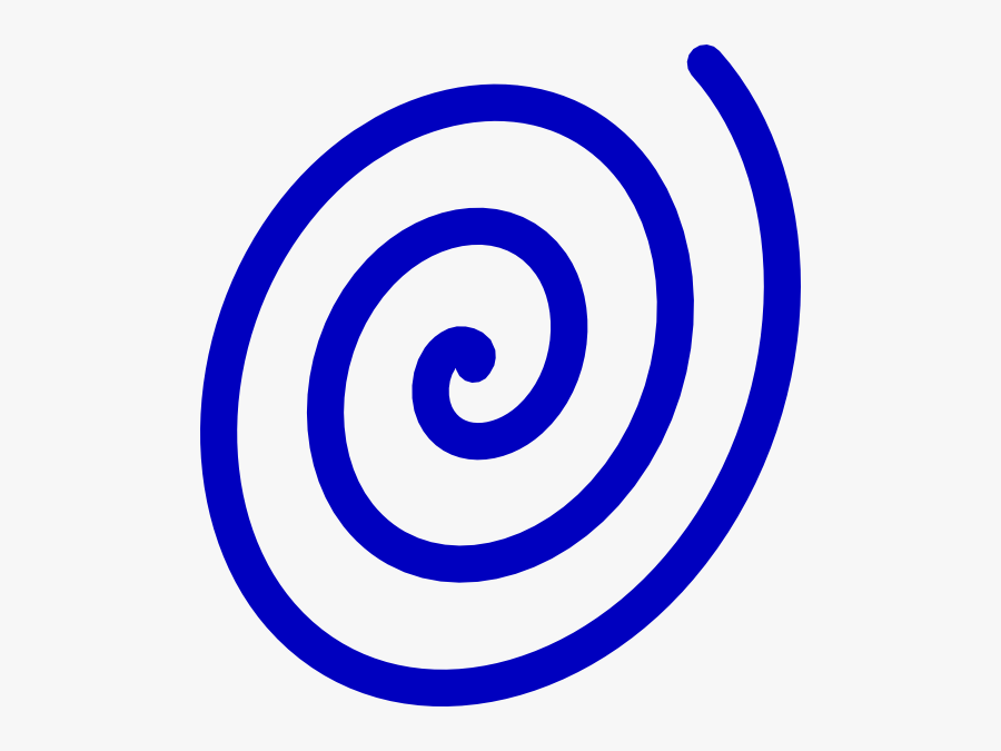 Blue Spiral Clipart, Transparent Clipart