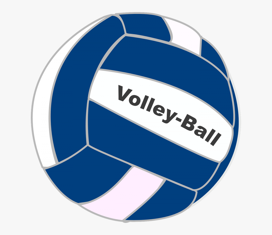 Quarter Clipart Volleyball - Volleyball Ball Blue And White, Transparent Clipart