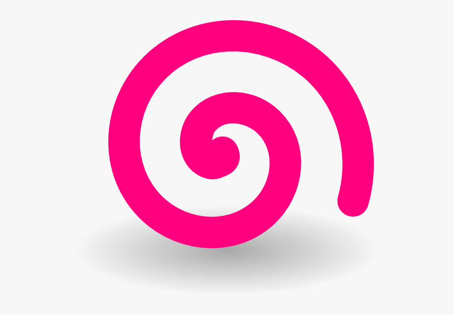 Pink Spiral Clipart, Transparent Clipart