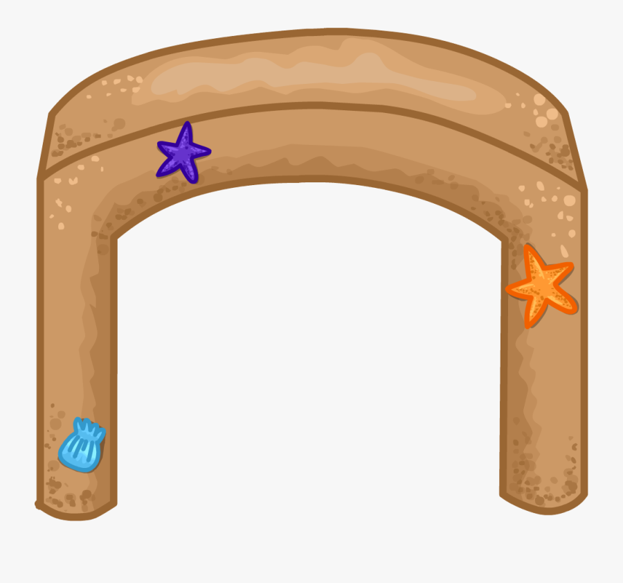 Sand Castle Arch, Transparent Clipart