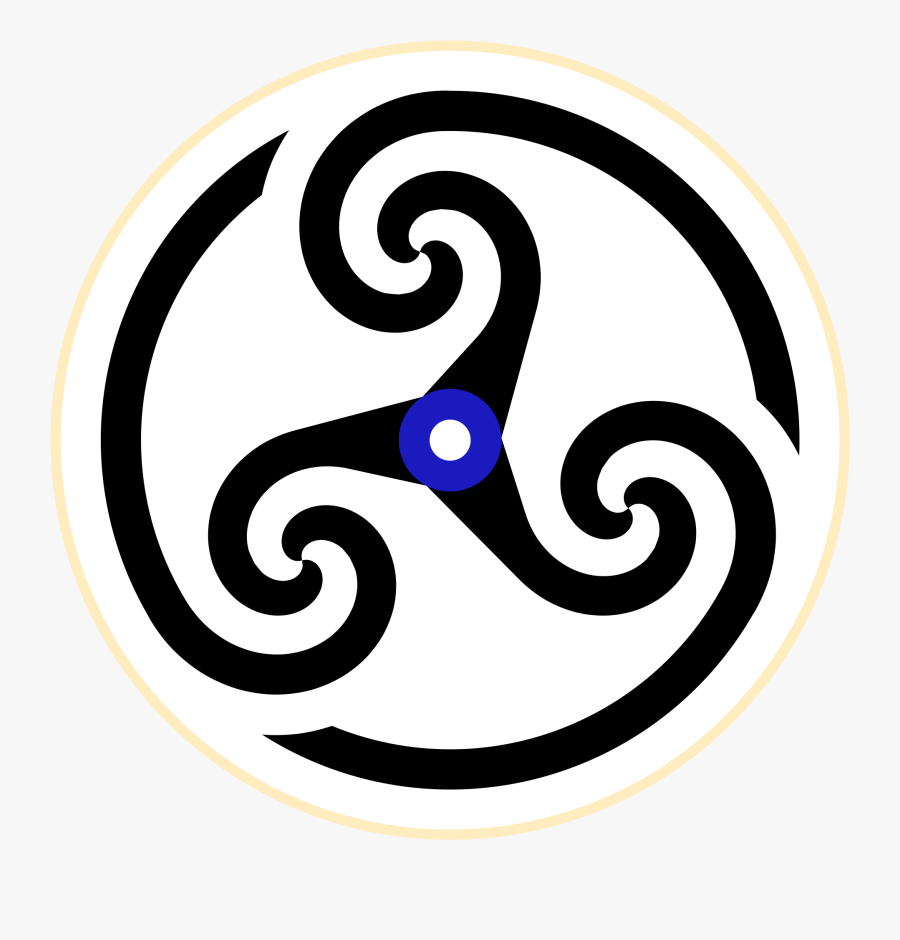 Spiral Clipart Whirl - Triskelion Wheel, Transparent Clipart