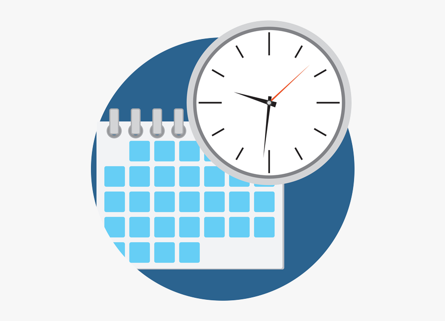 Employee Shift Planning Clock - Scheduler Clip Art, Transparent Clipart