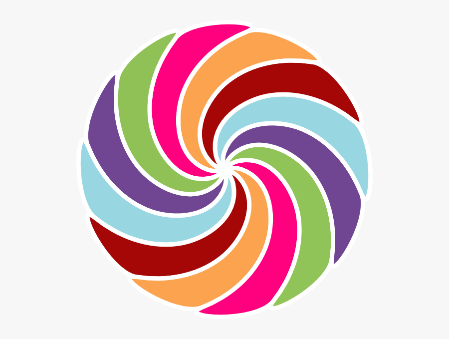 Pinwheel Multi Colored Clip Art At Clker - Hd Clip Art Multy Colour, Transparent Clipart