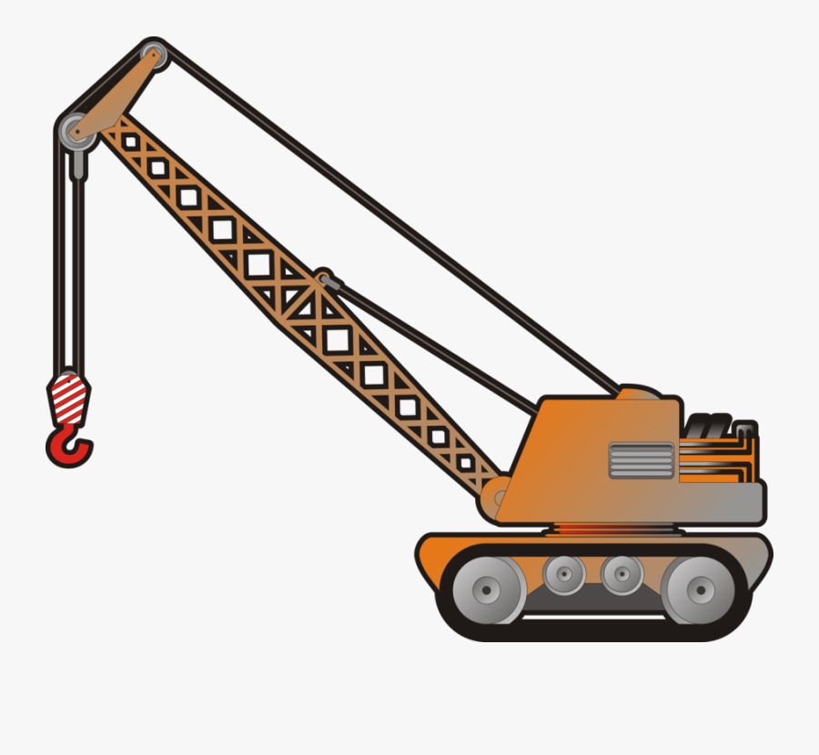 Angle,construction Equipment,area - Truck Clipart Crane, Transparent Clipart