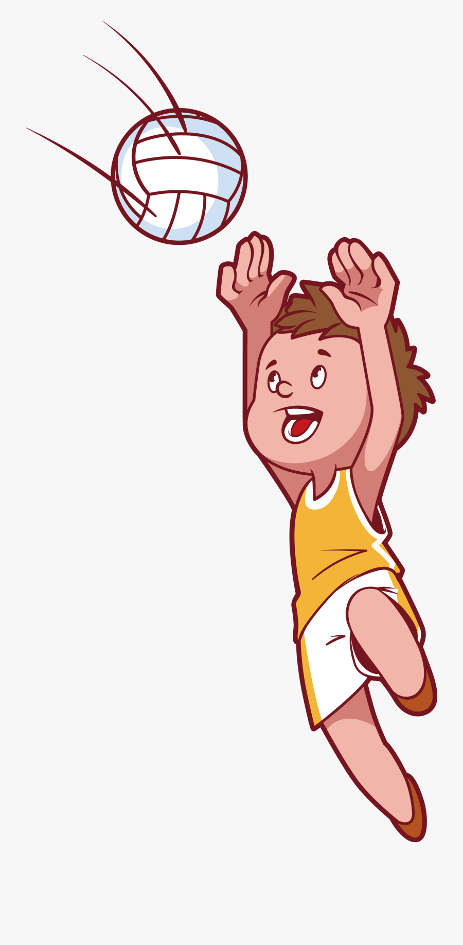 Volleyball Clipart Players - Personas Jugando Voleibol Dibujo, Transparent Clipart