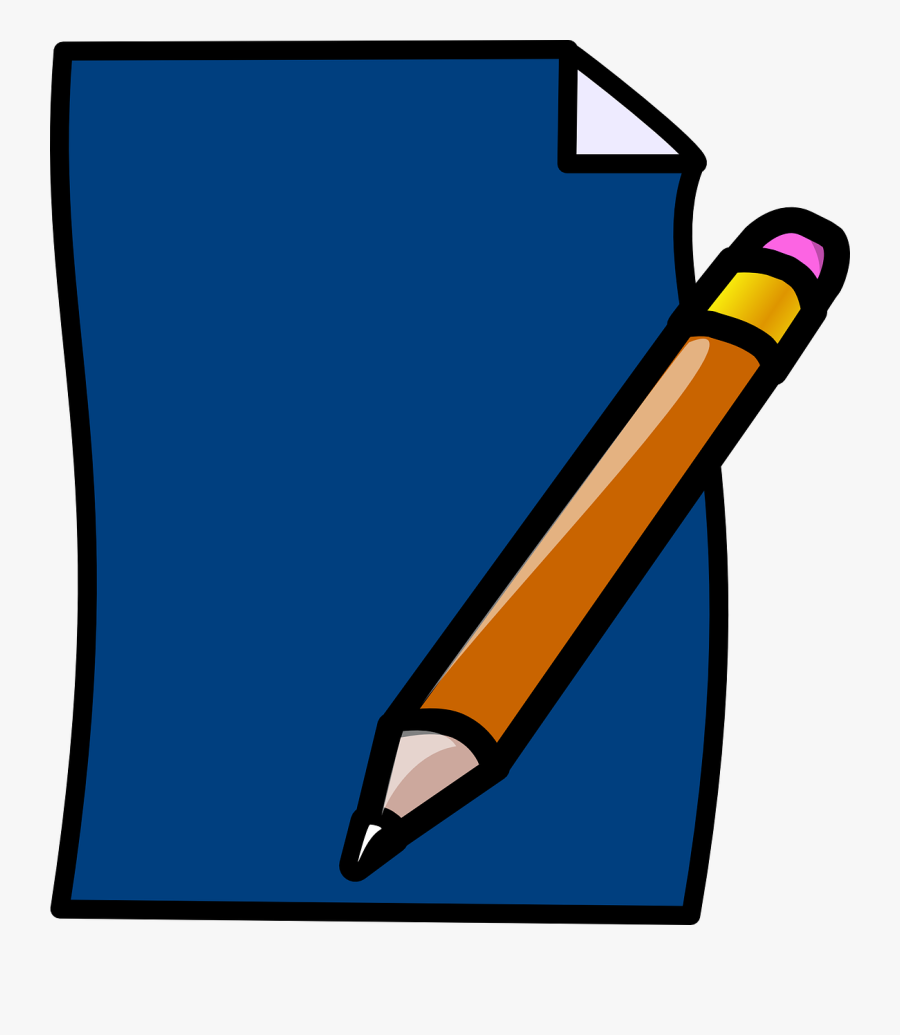 Pencil And Paper Clipart Png, Transparent Clipart