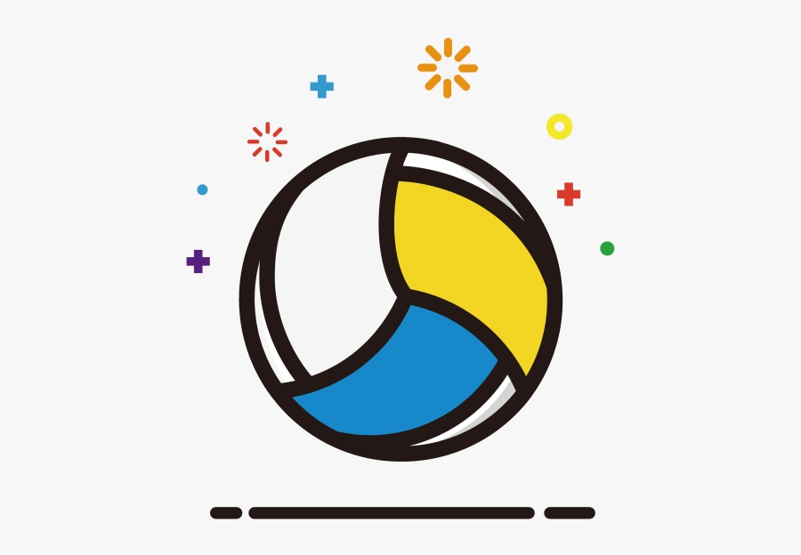 Volleyball Ball Clipart Image And Transparent Png - 排球 素材, Transparent Clipart