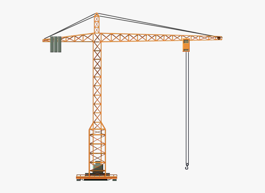 Crane Tower Png - Tower Crane, Transparent Clipart