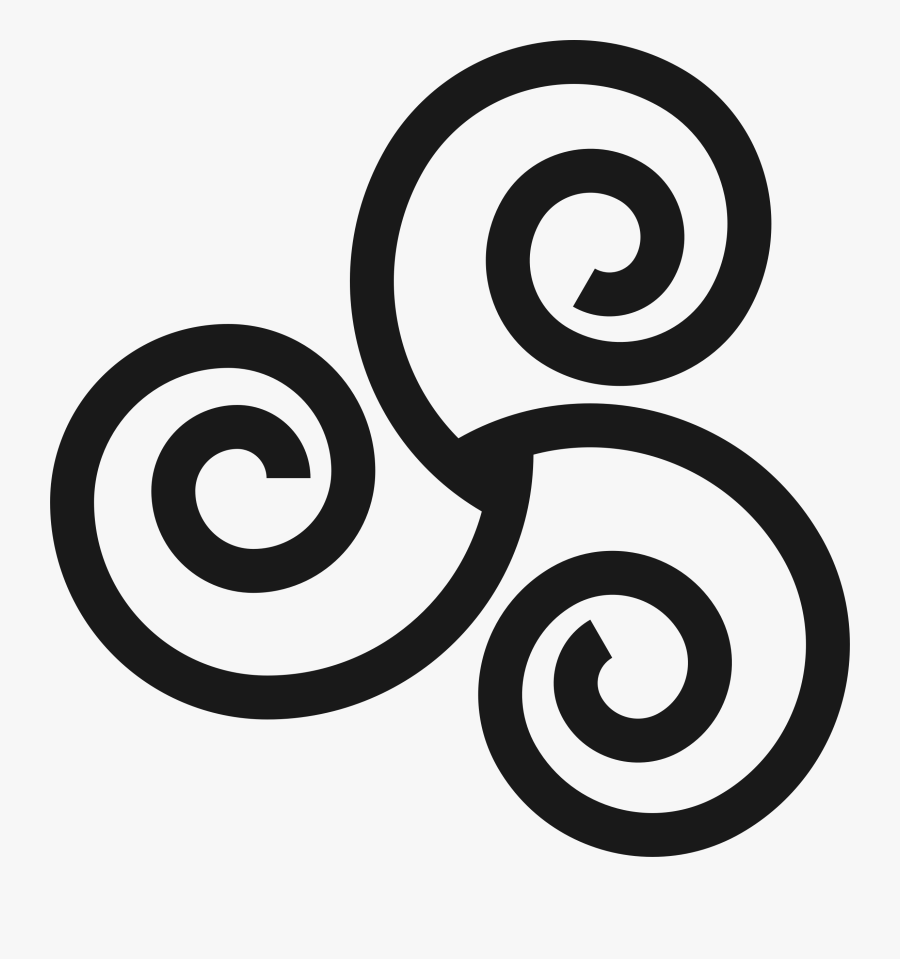 Water Clipart Spiral - Triskel Png, Transparent Clipart