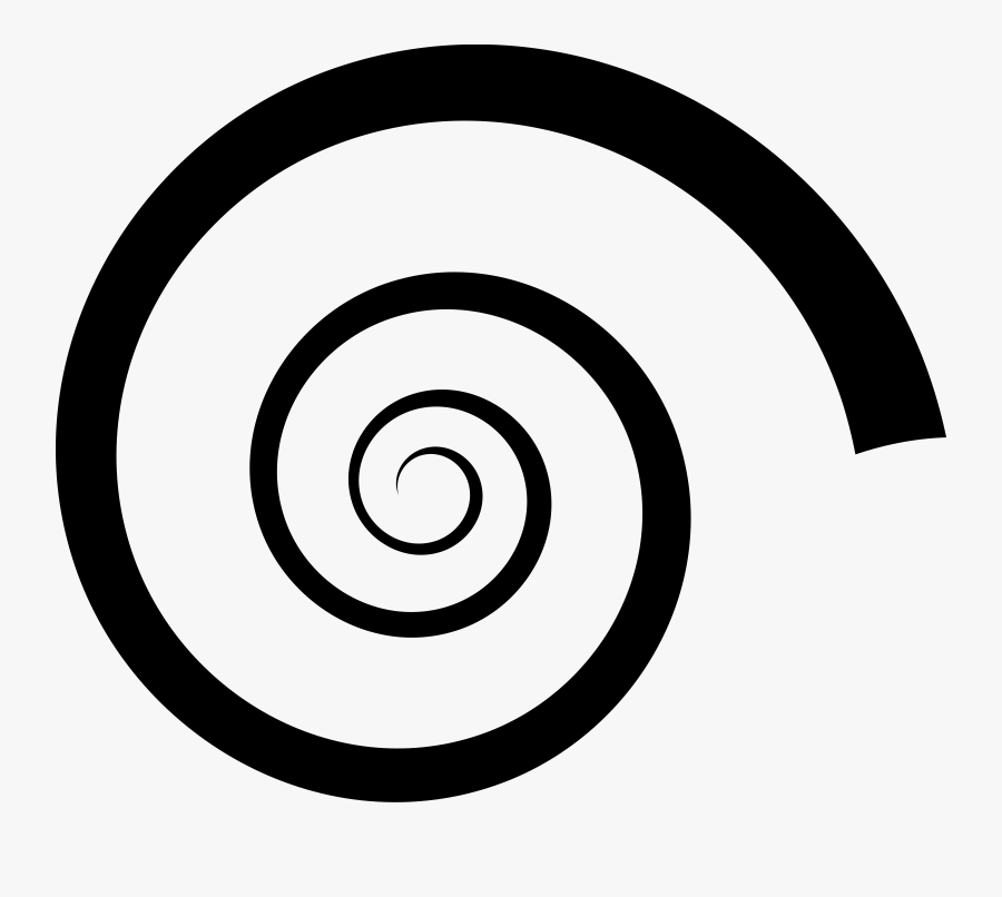 Transparent Curve Clipart - Spiral Silhouette, Transparent Clipart