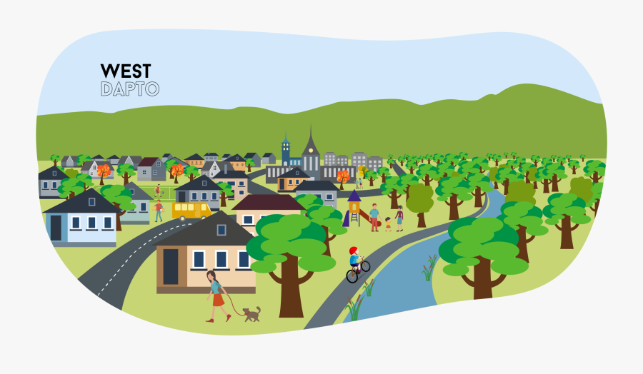 Planning For West Dapto - West Dapto Master Plan Map, Transparent Clipart