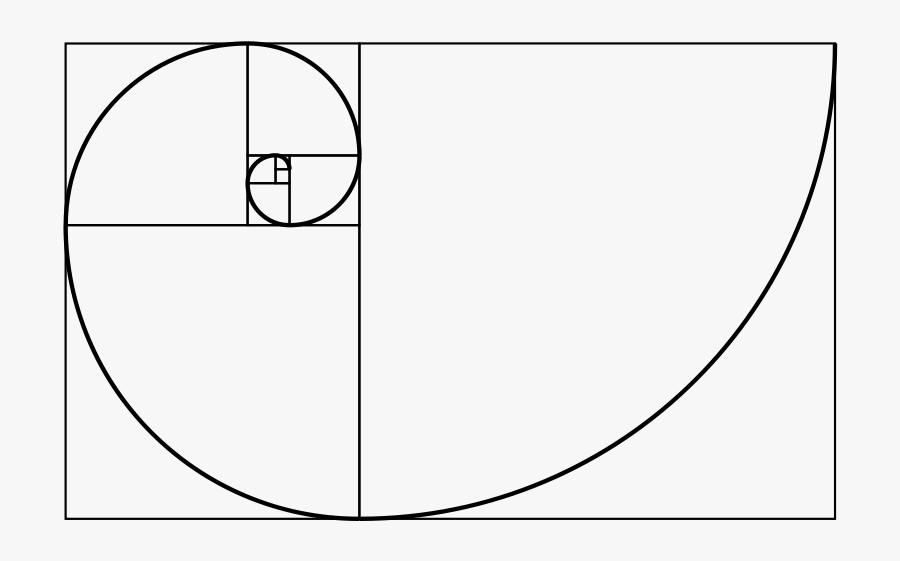 Fibonacci Number Png - Fibonacci Spiral, Transparent Clipart