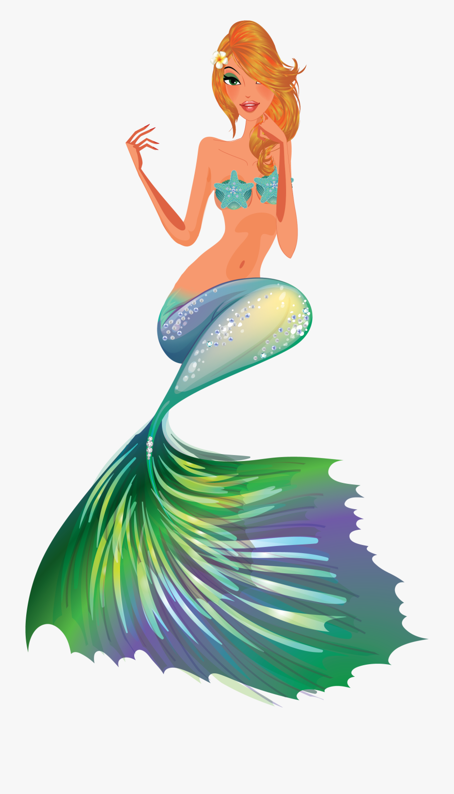 Fantasy Mermaid, Transparent Clipart