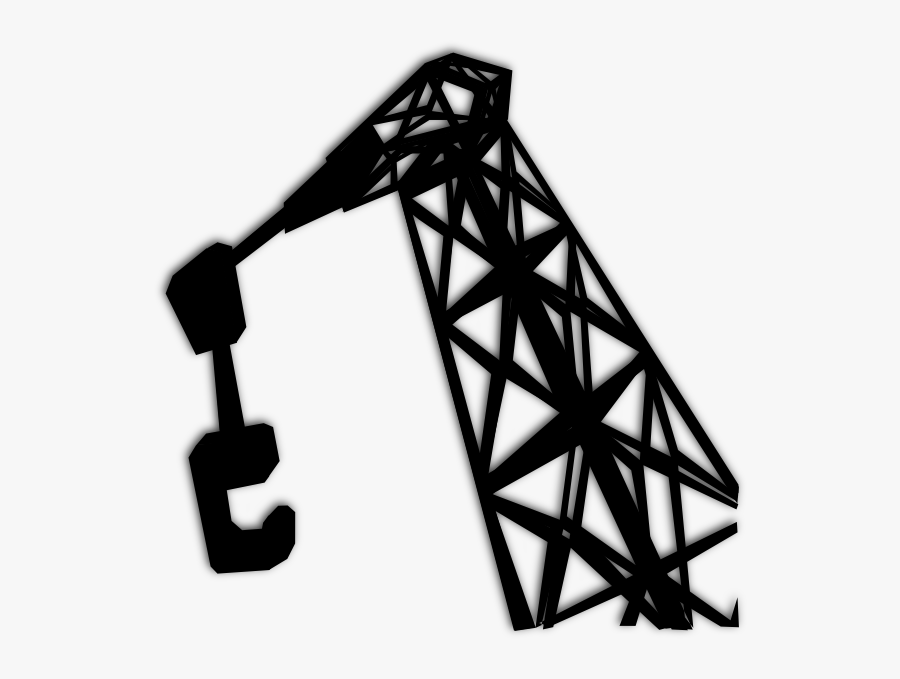 Black And White Clipart Crane, Transparent Clipart