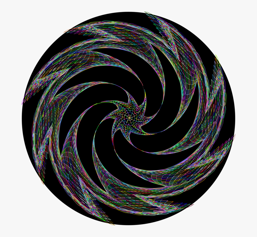 Circle,fractal Art,spiral - Spiral, Transparent Clipart