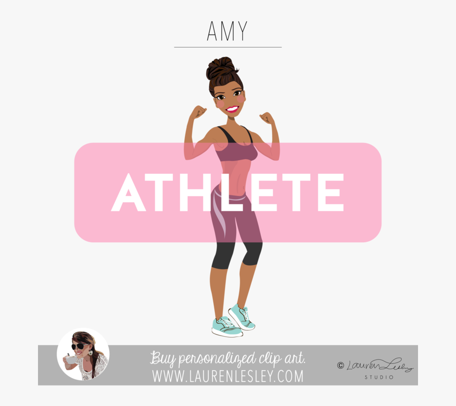 Transparent Fitness Trainer Clipart - Running, Transparent Clipart