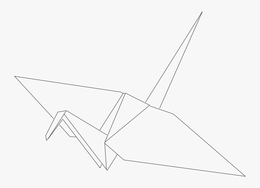 Origami Crane - Paper Cranes Transparent Background, Transparent Clipart