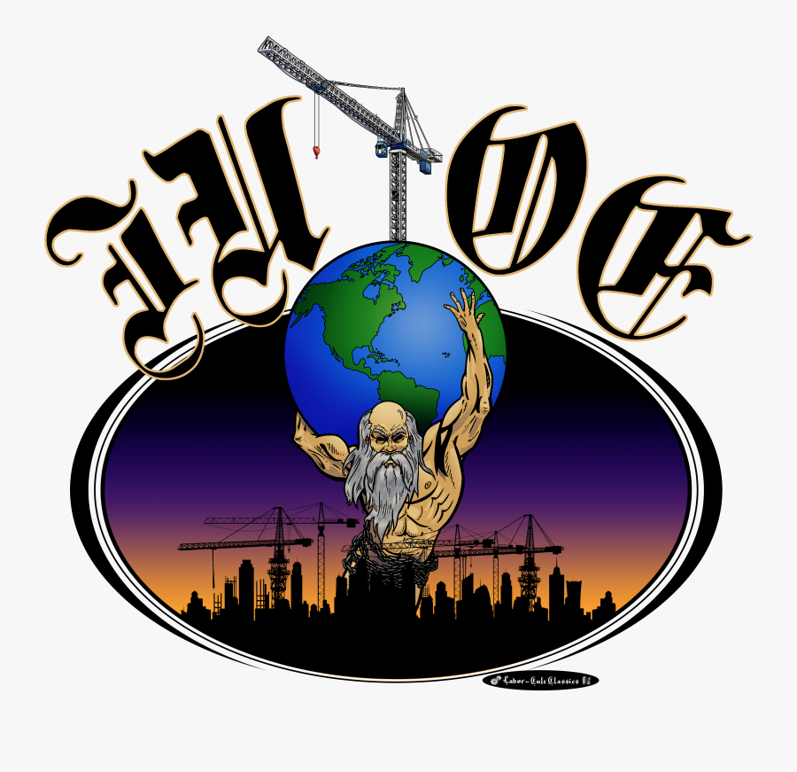 The Titan Atlas And Tower Crane - Graphic Design, Transparent Clipart