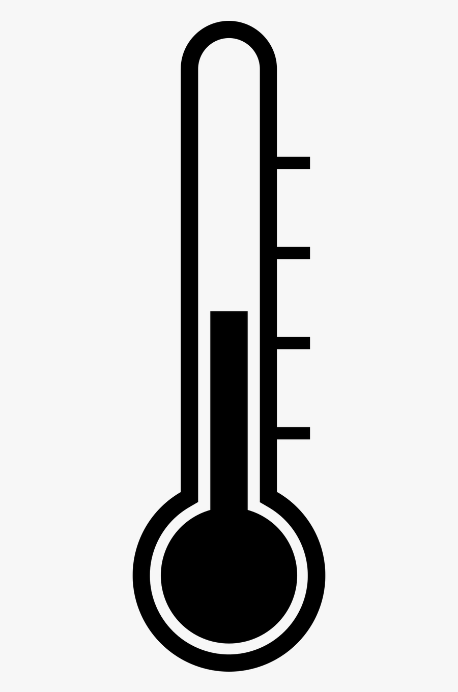 Adjust Temperature Cold-1293305 - Thermometer Clipart Black And White, Transparent Clipart