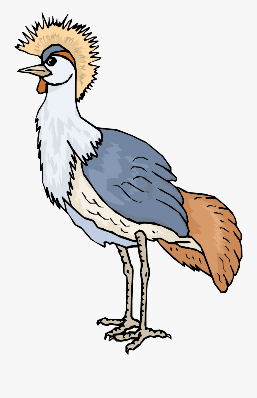 Crane Vector Animal - Crane, Transparent Clipart