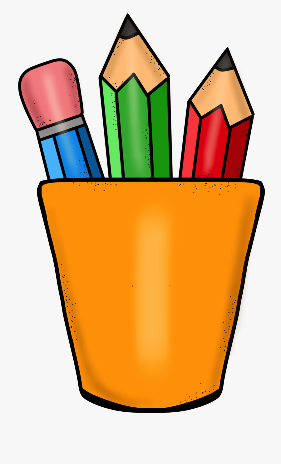 Revising Clipart - Pot Of Pencils Clipart, Transparent Clipart