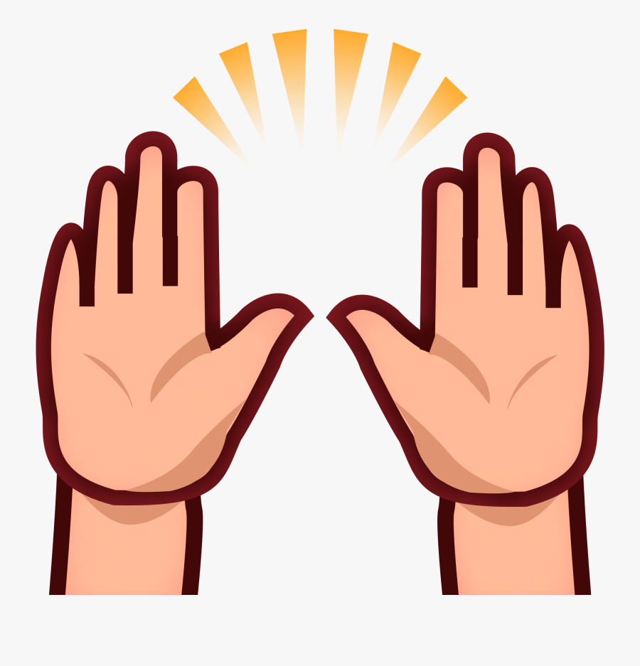 Hands Emoji - Emojis De Manos Png, Transparent Clipart