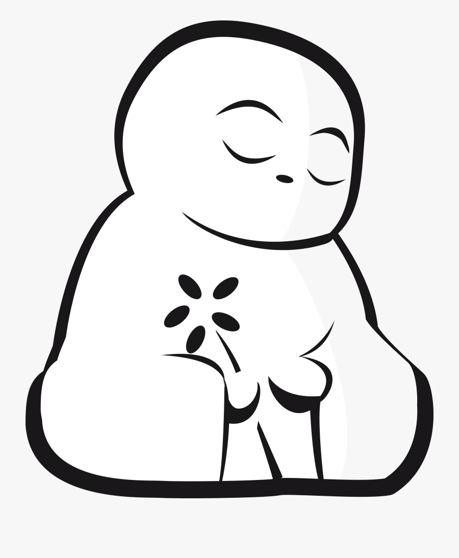 Buddha Clipart - Clipart Best - Line Art Buddha Cute, Transparent Clipart