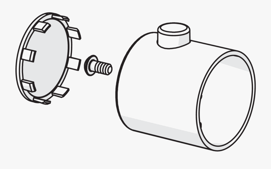 Temperature Control Handle - Line Art, Transparent Clipart