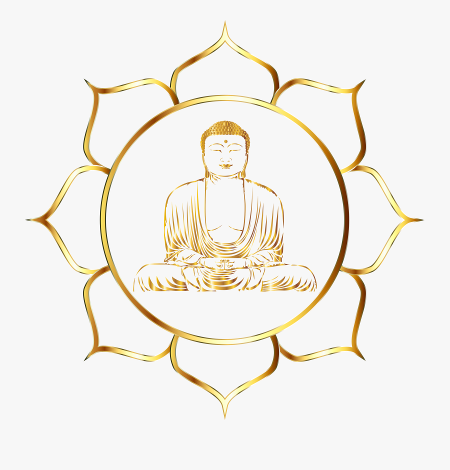 Line Art,symmetry,artwork - Buddhism Lotus Transparent Background, Transparent Clipart