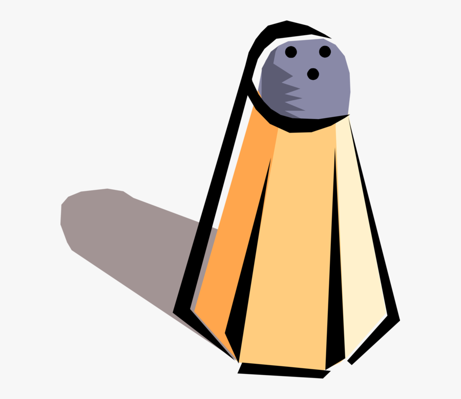 Vector Illustration Of Salt Shaker Condiment Dispenser - Clip Art, Transparent Clipart