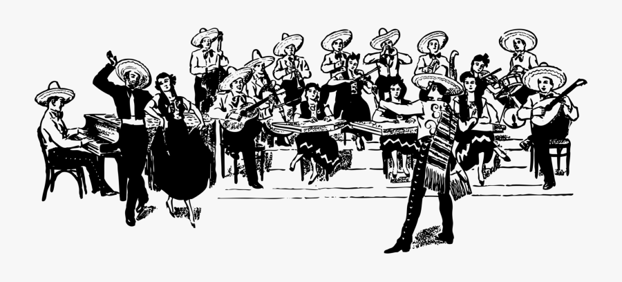 Human Behavior,art,silhouette - Orchestra Clip Art, Transparent Clipart