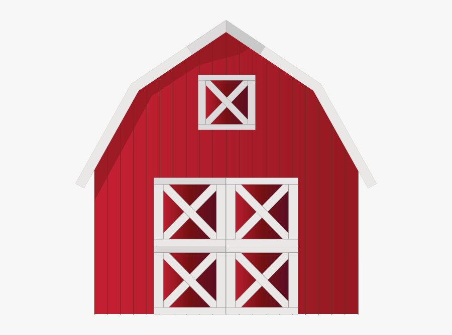Barn Template Clipart - Red Barn Clip Art, Transparent Clipart