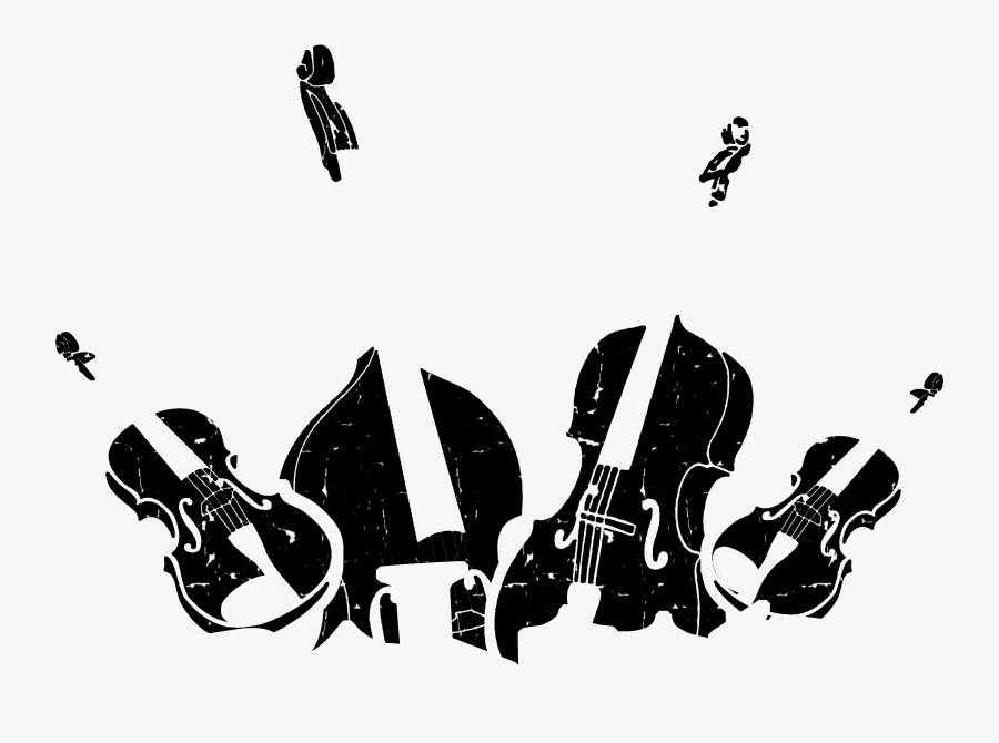 Orchestra Clip Art Black And White, Transparent Clipart