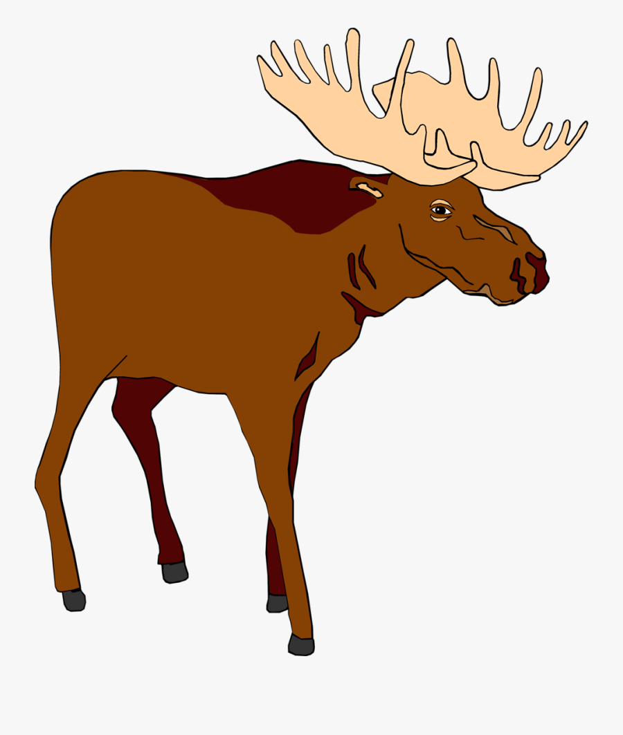 Moose Silhouette Clip Art - Clipart Moose, Transparent Clipart