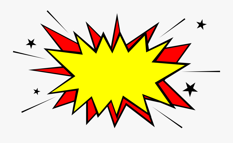 Clip Art Comic Book Burst - Explosion Comic Png, Transparent Clipart