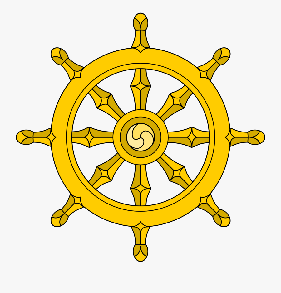 Clip Art Symbolism Wikipedia - Buddhist Wheel Png, Transparent Clipart