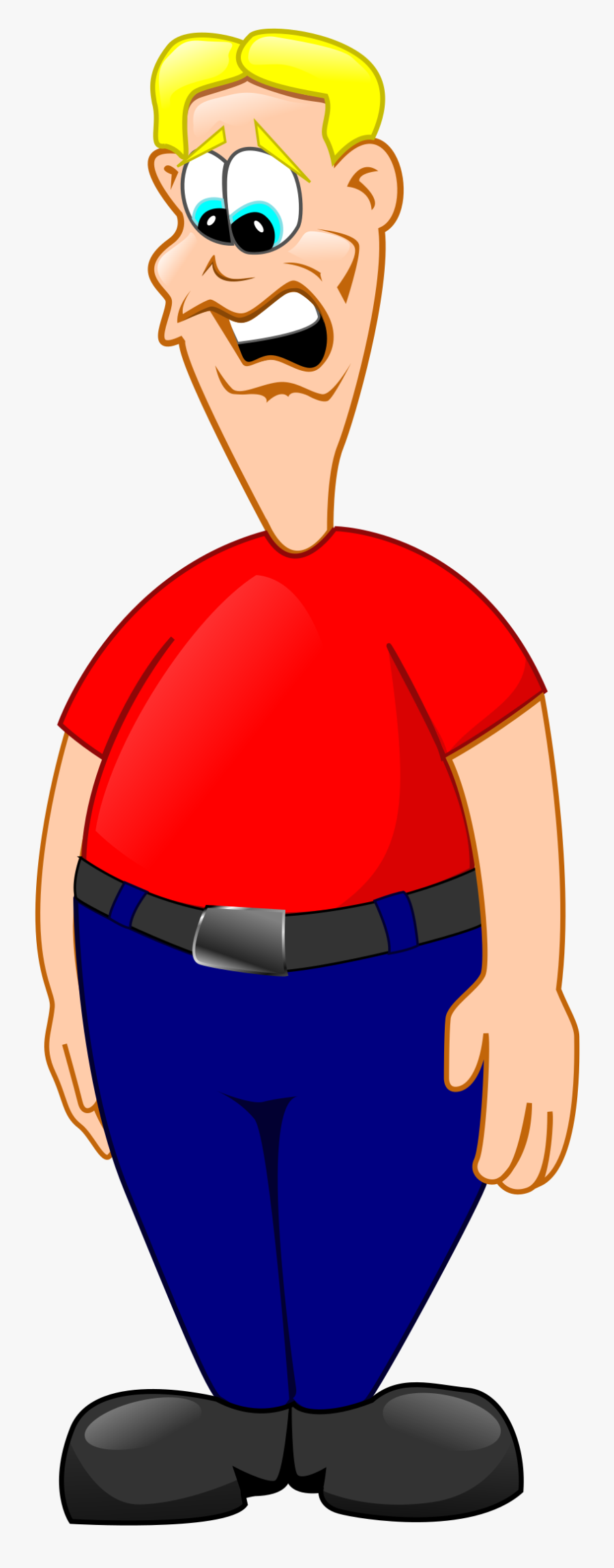 Worriedman By Darrenbeck Man With Much Anxiety - Worried Man Clipart, Transparent Clipart