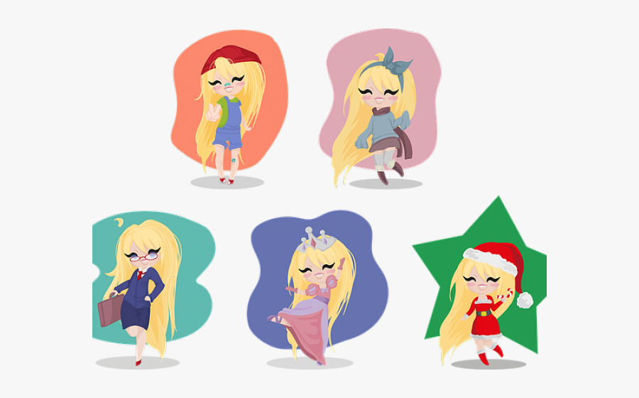 Girl, Transparent Clipart