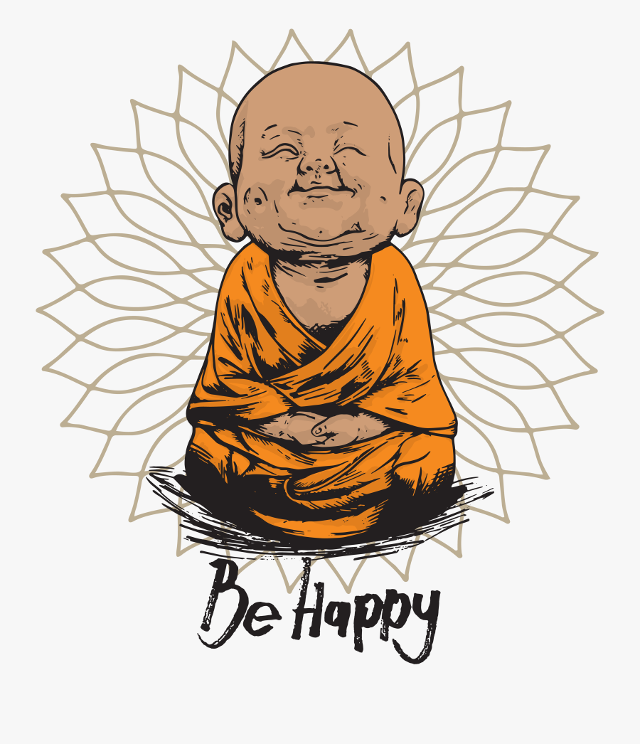 Be Happy Little Buddha Clipart , Png Download - Happy Little Buddha, Transparent Clipart