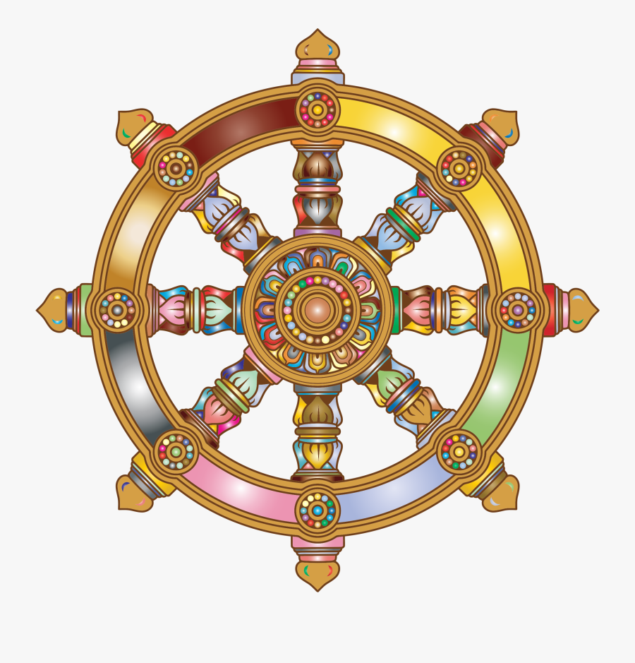 Dharma Wheel 2, Transparent Clipart