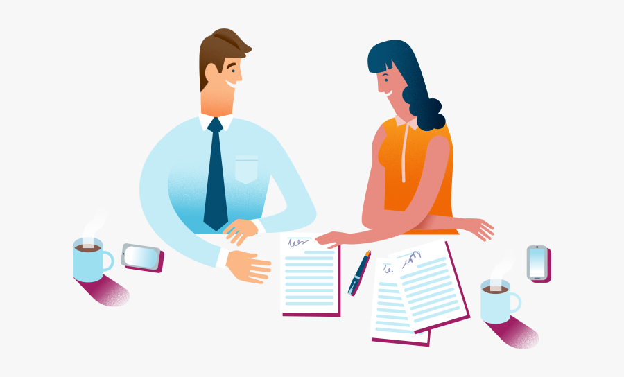 Transparent Person Saying No Clipart - Client And Agent Clipart Png, Transparent Clipart