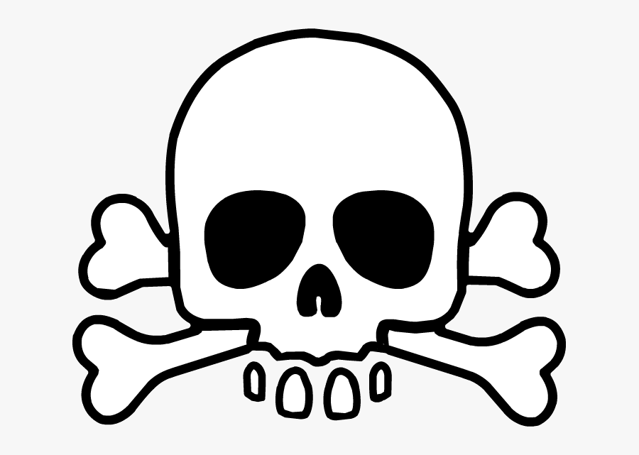 Clip Art Skull And Crossbones Png - Transparent Background Skull And Crossbones Png, Transparent Clipart