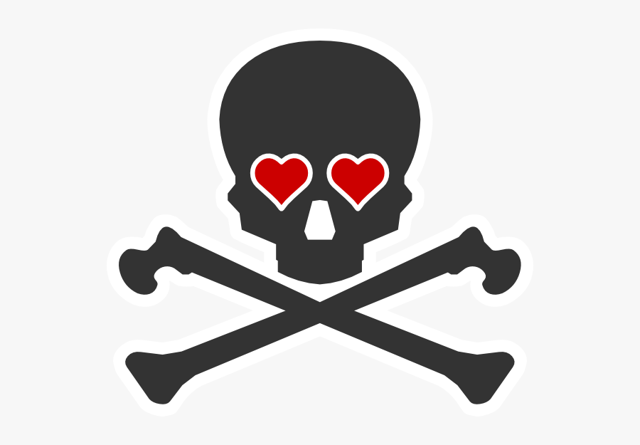 Basic Skull And Crossbones, Transparent Clipart