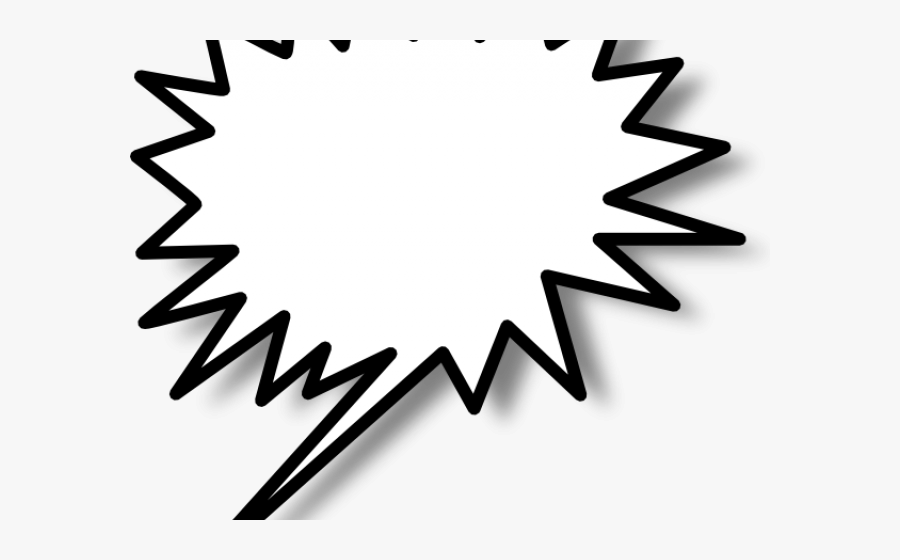 Transparent Bubble Clipart Black And White - Star Burst Clip Art, Transparent Clipart