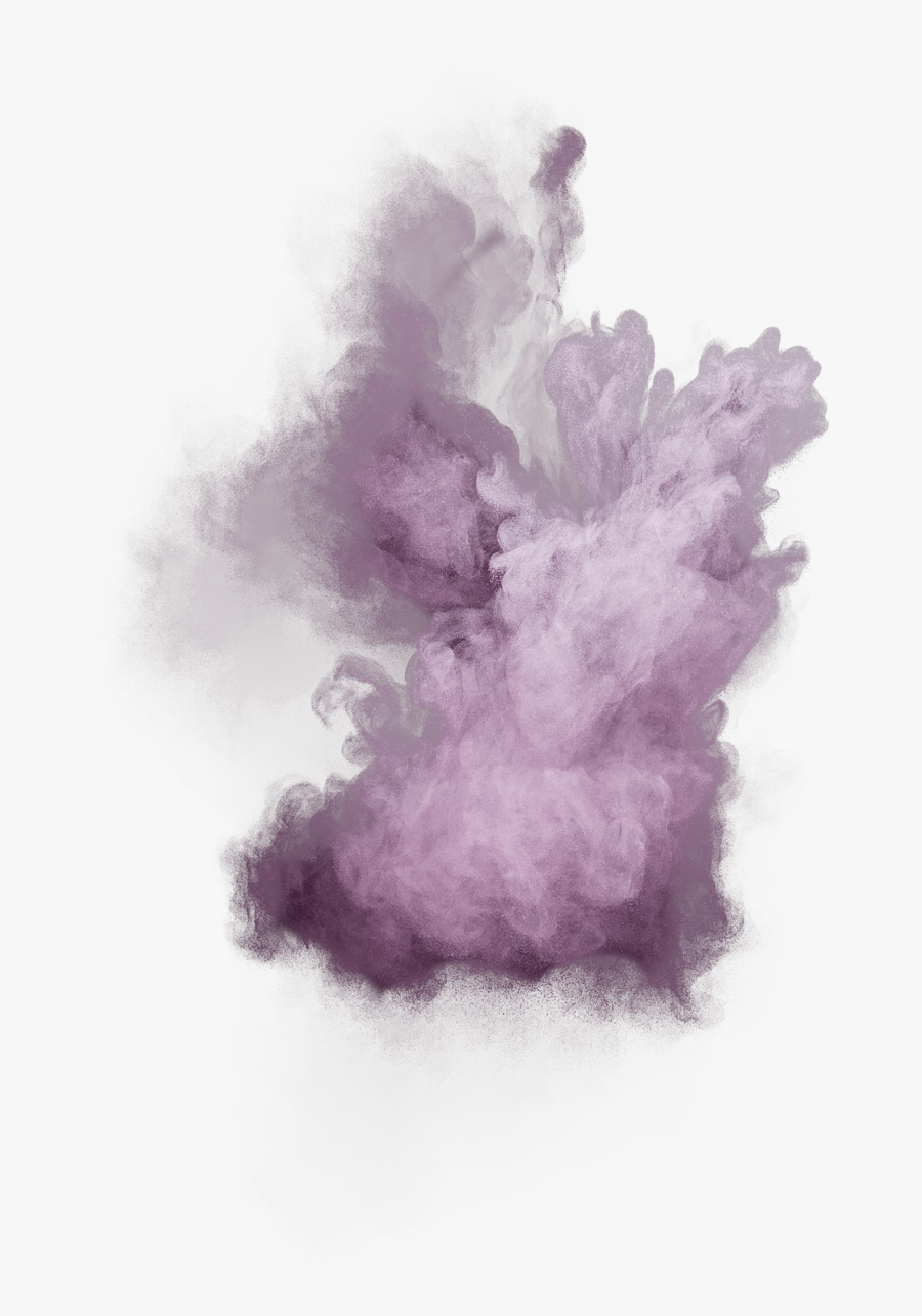 Purple Powder Explosion - Transparent Colorful Smoke Png, Transparent Clipart