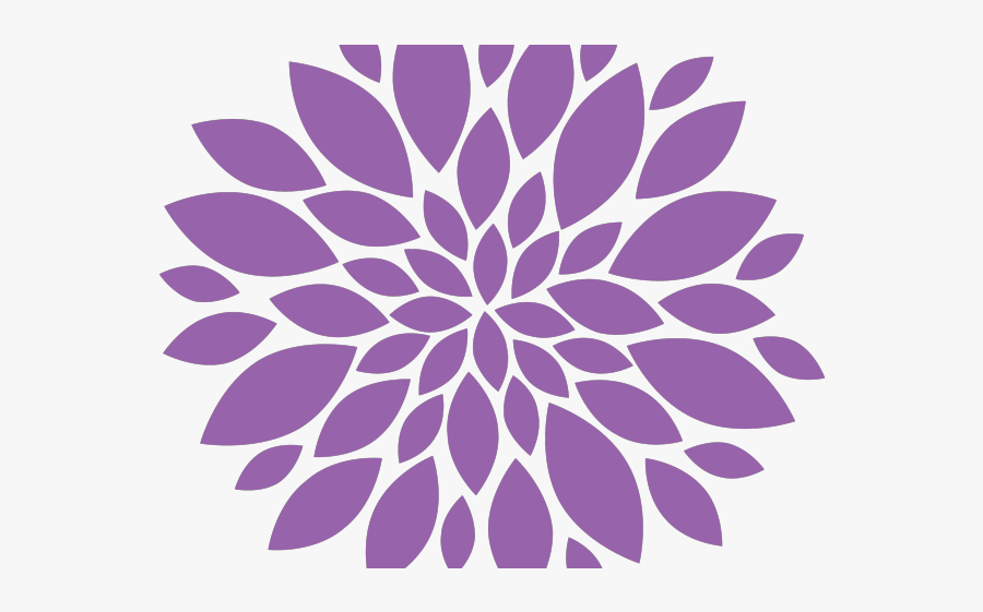 Flower Black Clip Art, Transparent Clipart