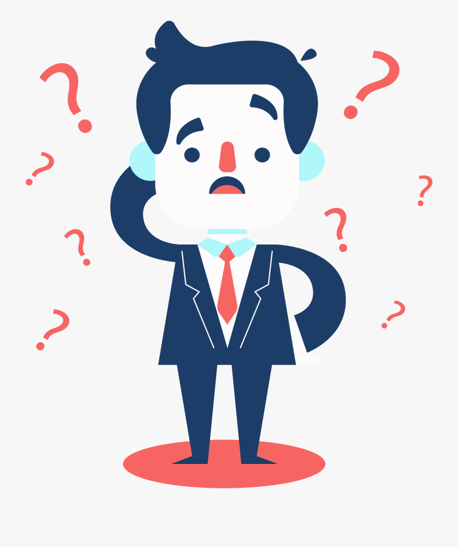 Contract Clipart Business Deal - Clipart Man With Question Mark, Transparent Clipart