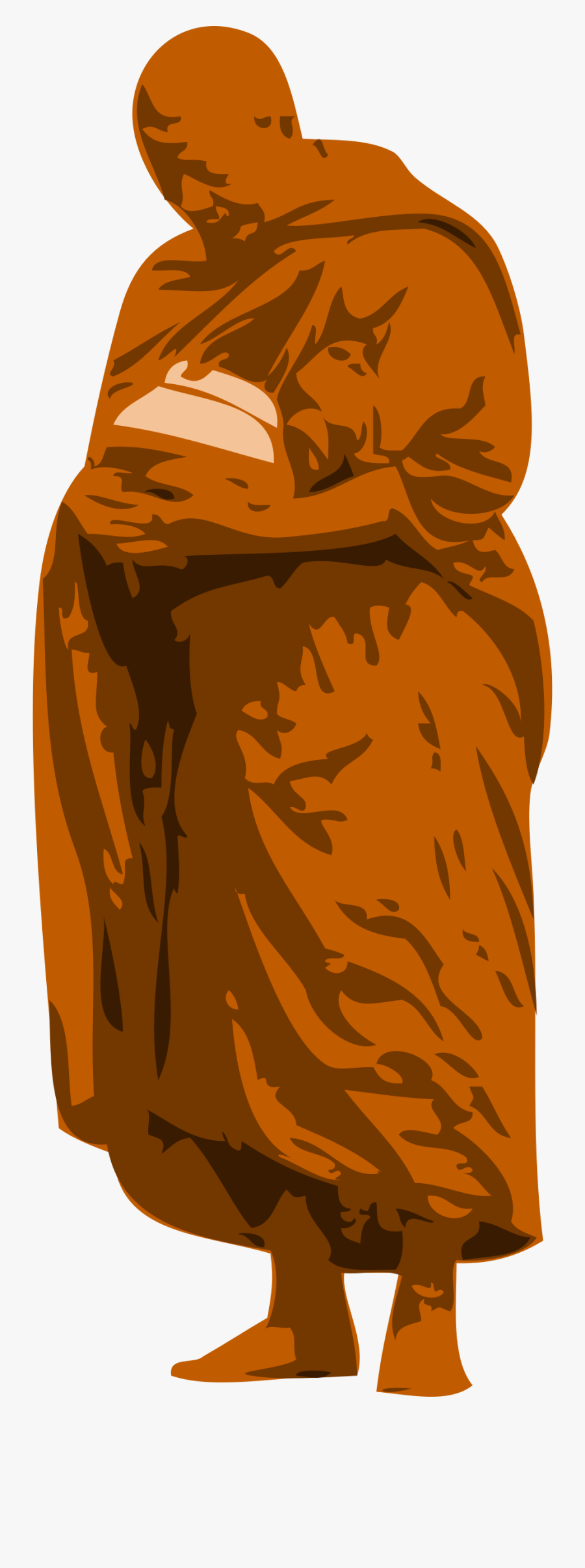 Transparent Buddha Icon Png - Buddhist Clip Art Monk, Transparent Clipart