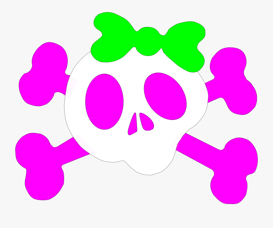 Girly Skull Clipart At Getdrawings - Clipart Girly Skulls Transparent, Transparent Clipart
