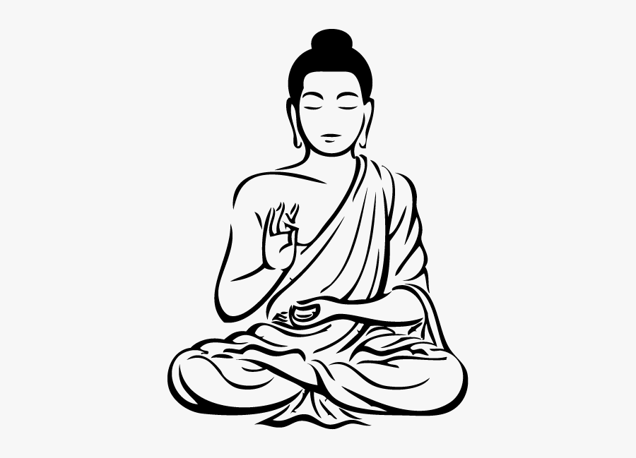 Clip Art Buddha Tee Pinterest Drawing - Gautam Buddha Black And White , Fre...